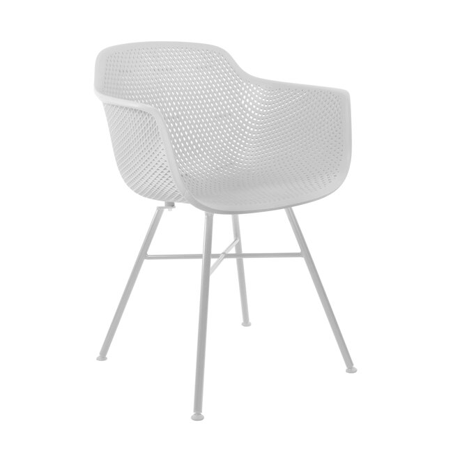 Kick Collection Buitenstoel Indy Wit - Wit frame