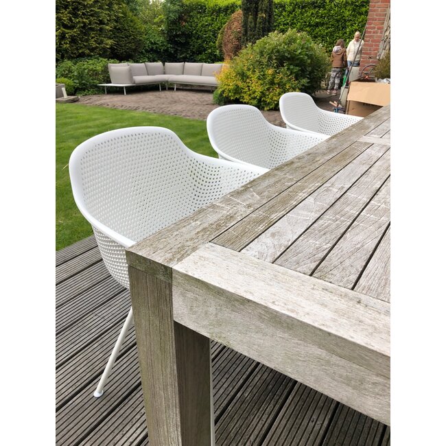 Kick Collection Buitenstoel Indy Wit - Wit frame