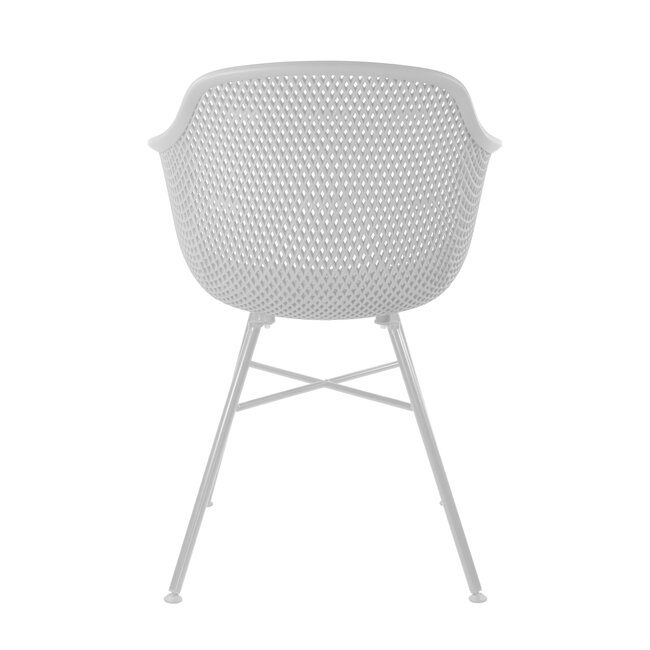 Kick Collection Buitenstoel Indy Wit - Wit frame