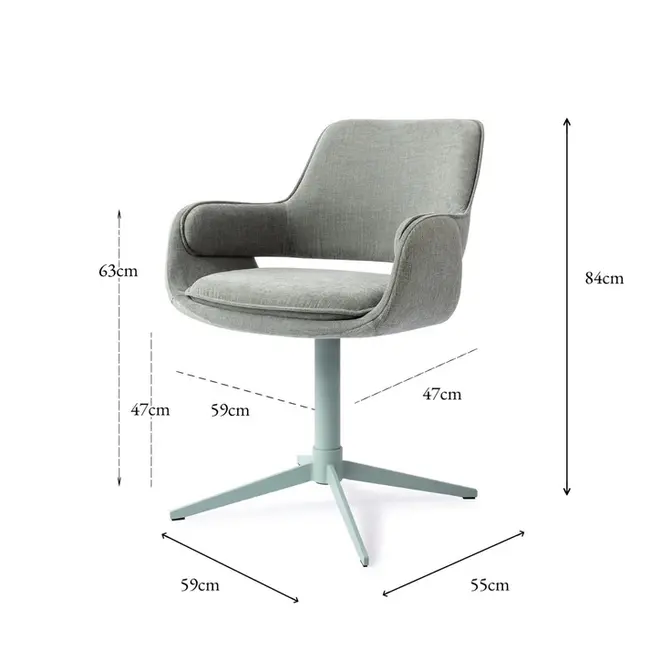 Jesper Home Oketo Eetkamerstoel - Green Midori