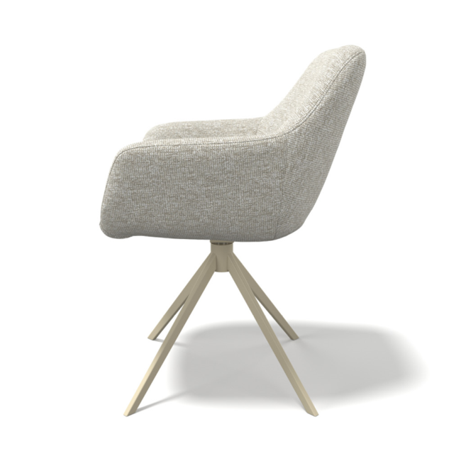 Eetkamerstoel Positano - Lodge Linen 110 - Turn Champagne