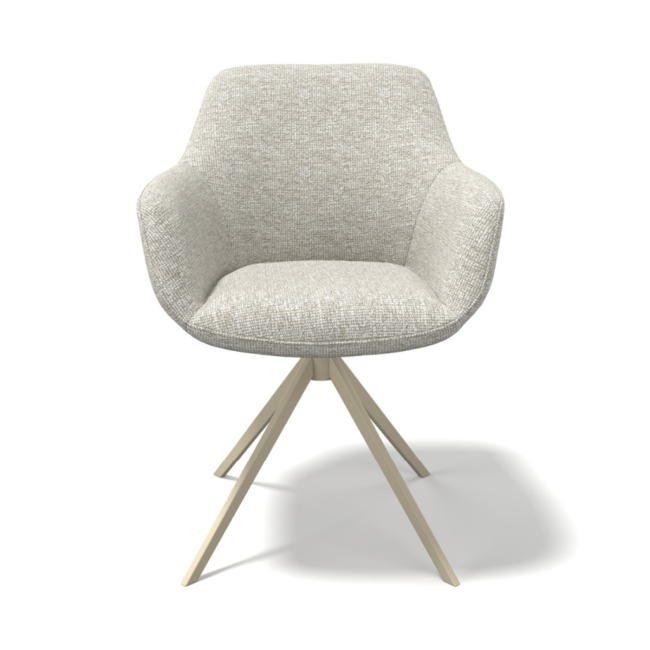 Eetkamerstoel Positano - Lodge Linen 110 - Turn Champagne