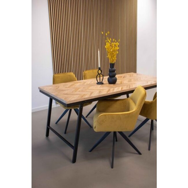 Kick Collection Eetkamerstoel  Tom - Taupe - Goud