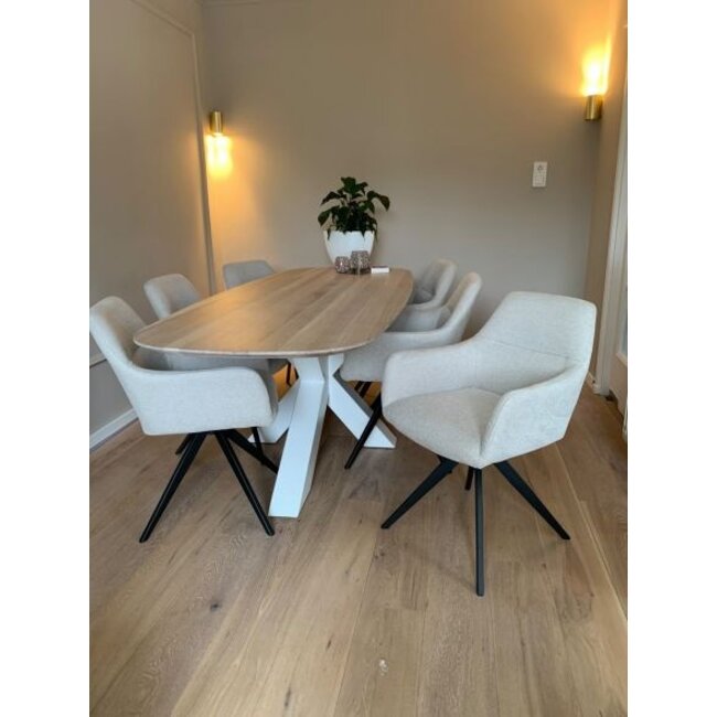 Kick Collection Eetkamerstoel  Tom - Texture Champagne