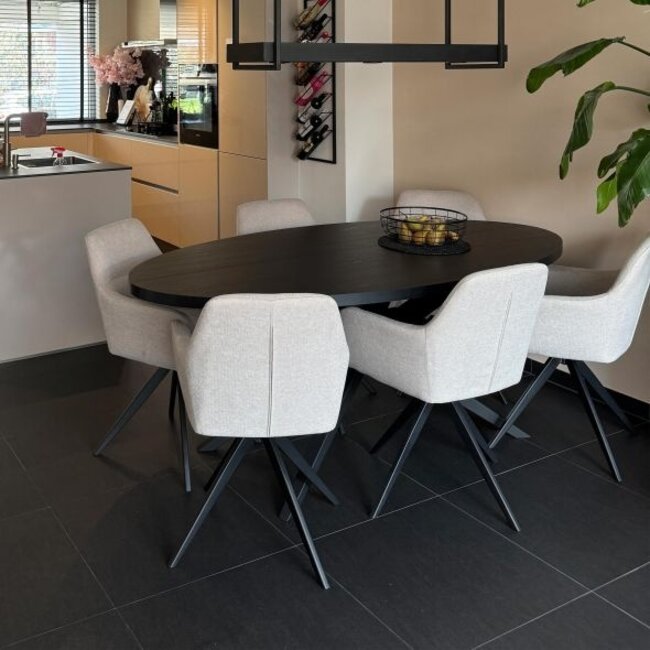 Kick Collection Eetkamerstoel  Tom - Texture Champagne