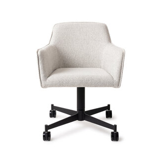 Jesper Home Hofu Checkers Charm Eetkamerstoel - Caster Black