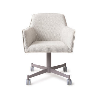 Jesper Home Hofu Checkers Charm Eetkamerstoel - Caster Grey