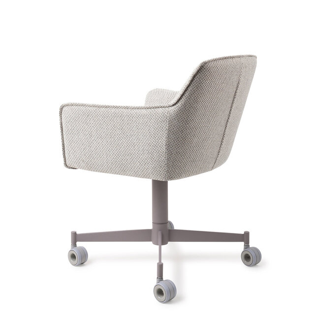 Jesper Home Hofu Checkers Charm Eetkamerstoel - Caster Grey