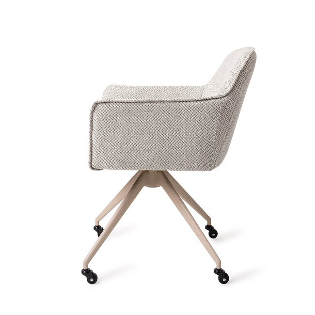 Jesper Home Hofu Checkers Charm Eetkamerstoel - Glide Beige