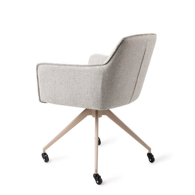 Jesper Home Hofu Checkers Charm Eetkamerstoel - Glide Beige