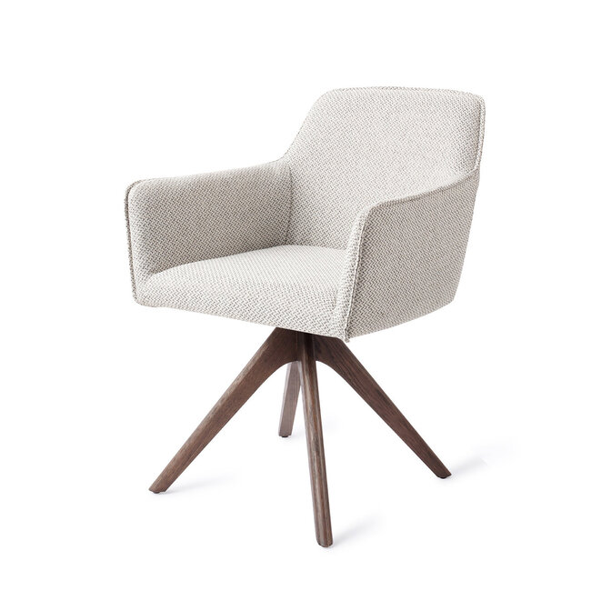 Jesper Home Hofu Checkers Charm Eetkamerstoel - Revolve Oak Walnut