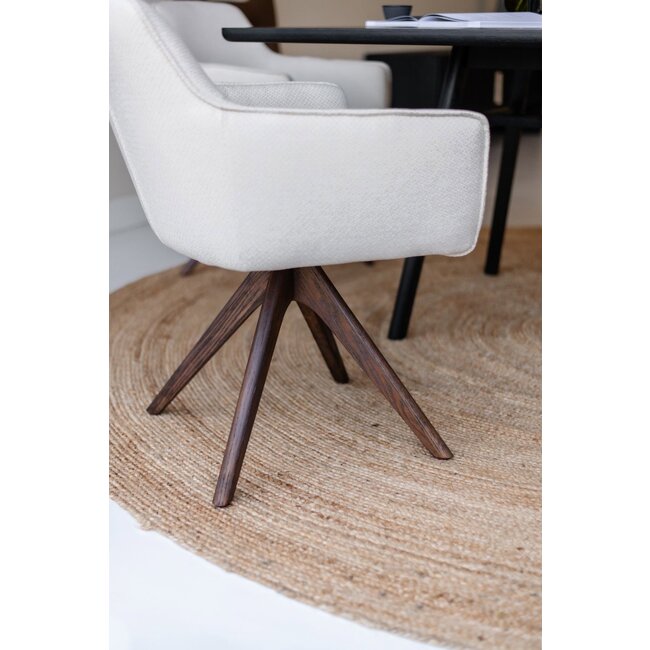 Jesper Home Hofu Checkers Charm Eetkamerstoel - Revolve Oak Walnut