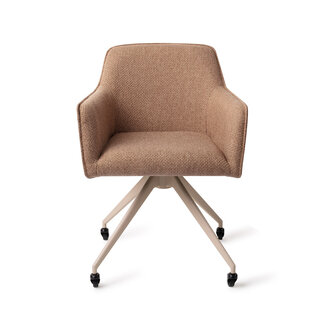 Jesper Home Hofu French Toast Eetkamerstoel - Glide Beige