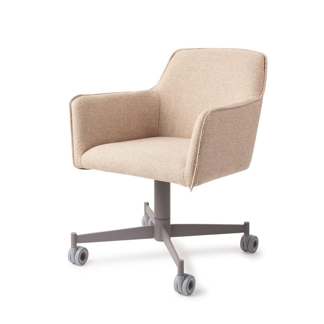 Jesper Home Hofu Wild Walnut Eetkamerstoel - Caster Grey