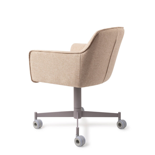 Jesper Home Hofu Wild Walnut Eetkamerstoel - Caster Grey