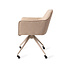 Jesper Home Hofu Wild Walnut Eetkamerstoel - Glide Beige