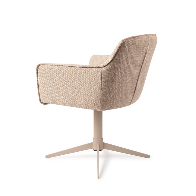 Jesper Home Hofu Wild Walnut Eetkamerstoel - Quad Beige