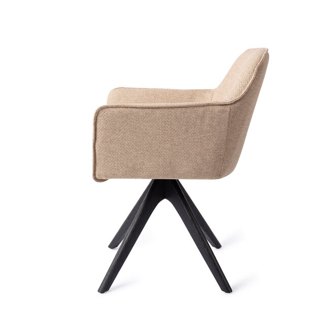 Jesper Home Hofu Wild Walnut Eetkamerstoel - Revolve Oak Black