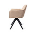 Jesper Home Hofu Wild Walnut Eetkamerstoel - Revolve Oak Black