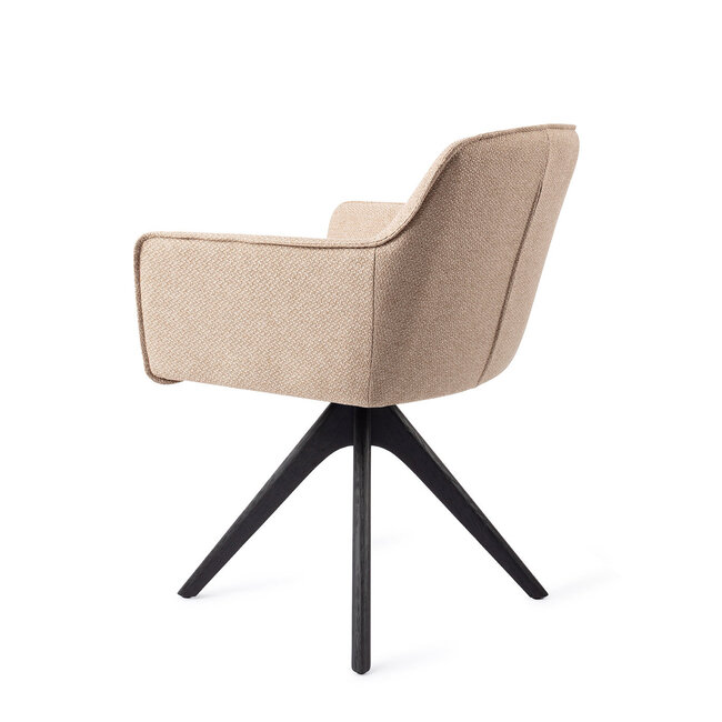 Jesper Home Hofu Wild Walnut Eetkamerstoel - Revolve Oak Black