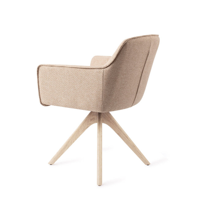 Jesper Home Hofu Wild Walnut Eetkamerstoel - Revolve Oak Bleach