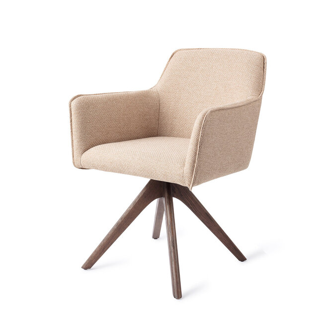 Jesper Home Hofu Wild Walnut Eetkamerstoel - Revolve Oak Walnut