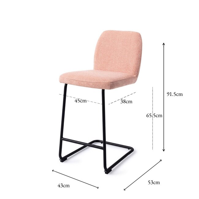 Jesper Home Ikata Anemone Barkruk - Arch Black (L)