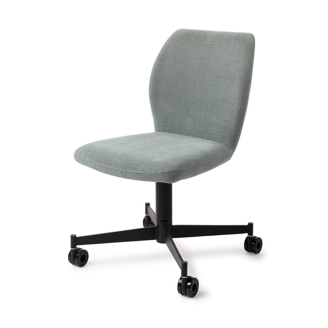 Jesper Home Ikata Breezy Blue Eetkamerstoel - Caster Black