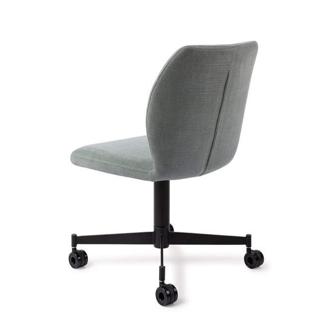 Jesper Home Ikata Breezy Blue Eetkamerstoel - Caster Black