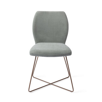 Jesper Home Ikata Breezy Blue Eetkamerstoel - Cross Rose