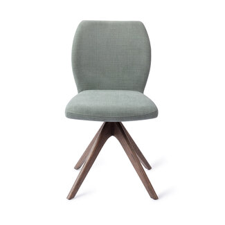 Jesper Home Ikata Breezy Blue Eetkamerstoel - Revolve Oak Walnut