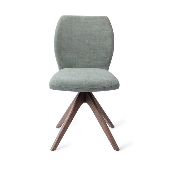 Jesper Home Ikata Breezy Blue Eetkamerstoel - Revolve Oak Walnut