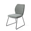 Jesper Home Ikata Breezy Blue Eetkamerstoel - Slide Black