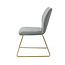 Jesper Home Ikata Breezy Blue Eetkamerstoel - Slide Gold