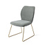 Jesper Home Ikata Breezy Blue Eetkamerstoel - Slide Gold