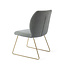Jesper Home Ikata Breezy Blue Eetkamerstoel - Slide Gold