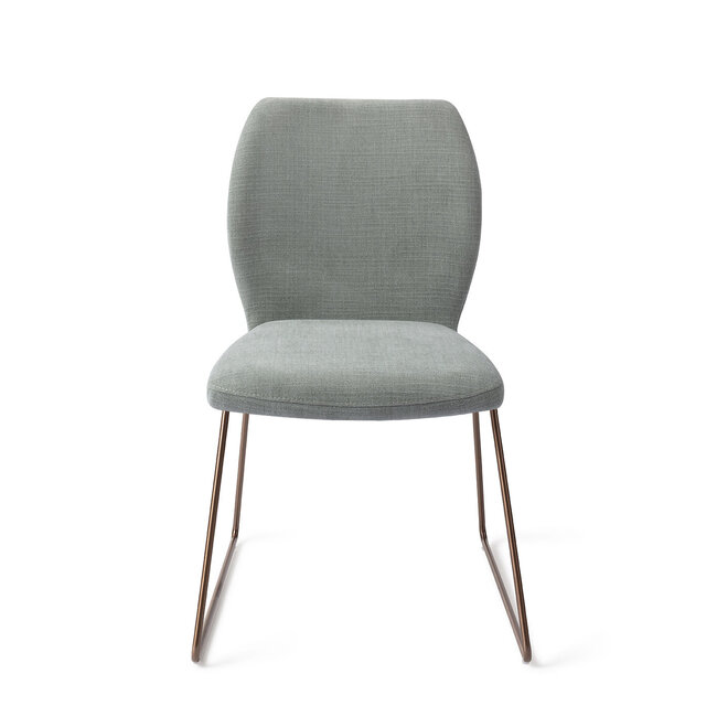 Jesper Home Ikata Breezy Blue Eetkamerstoel - Slide Rose