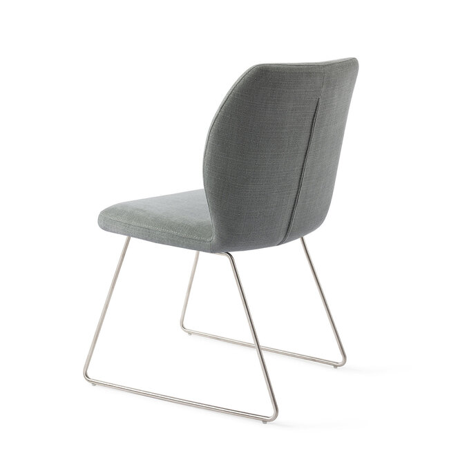 Jesper Home Ikata Breezy Blue Eetkamerstoel - Slide Steel