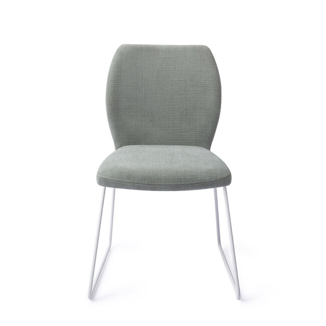Jesper Home Ikata Breezy Blue Eetkamerstoel - Slide White
