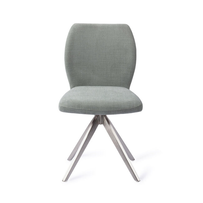 Jesper Home Ikata Breezy Blue Eetkamerstoel - Turn Steel