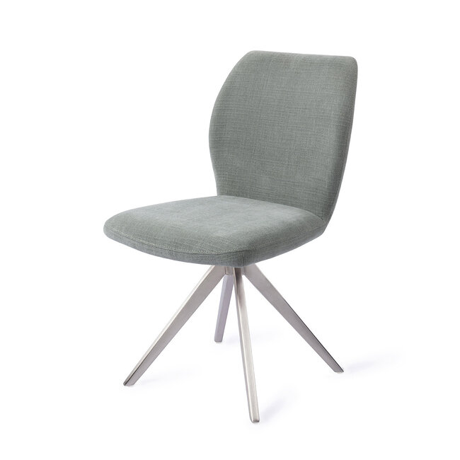 Jesper Home Ikata Breezy Blue Eetkamerstoel - Turn Steel