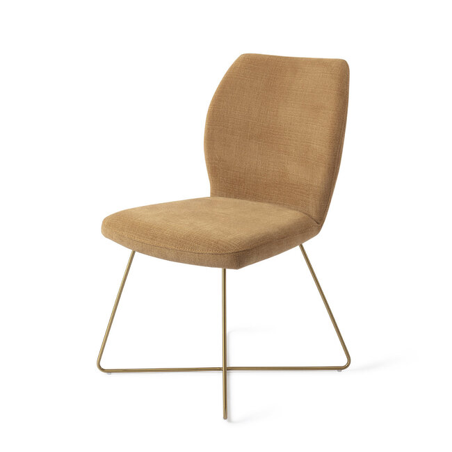 Jesper Home Ikata Honey Harvest Eetkamerstoel - Cross Gold