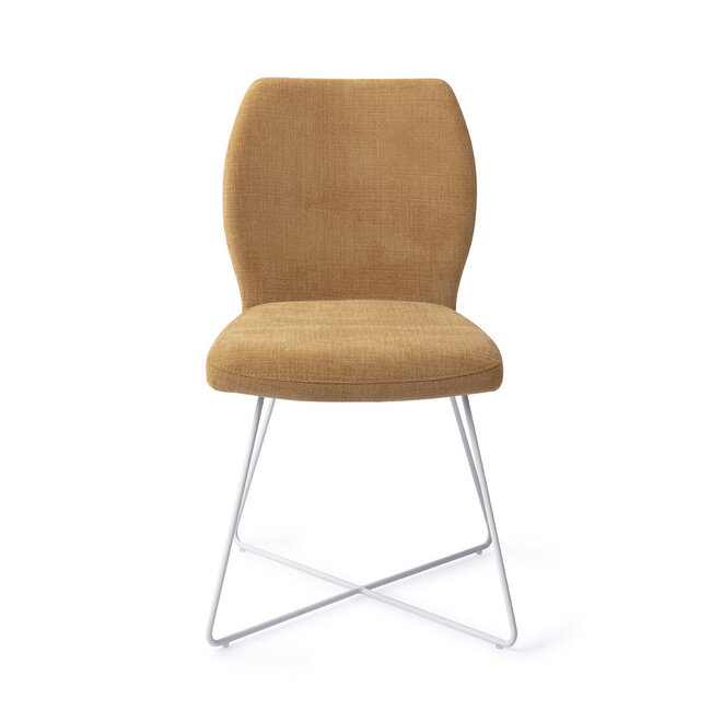 Jesper Home Ikata Honey Harvest Eetkamerstoel - Cross White
