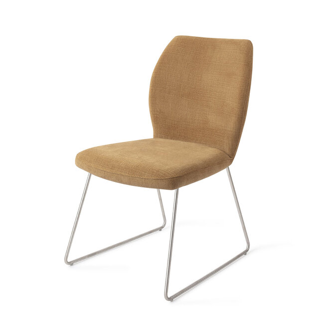 Jesper Home Ikata Honey Harvest Eetkamerstoel - Slide Steel