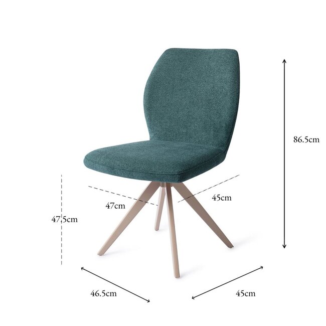 Jesper Home Ikata Merry Mermaid Eetkamerstoel - Turn Beige