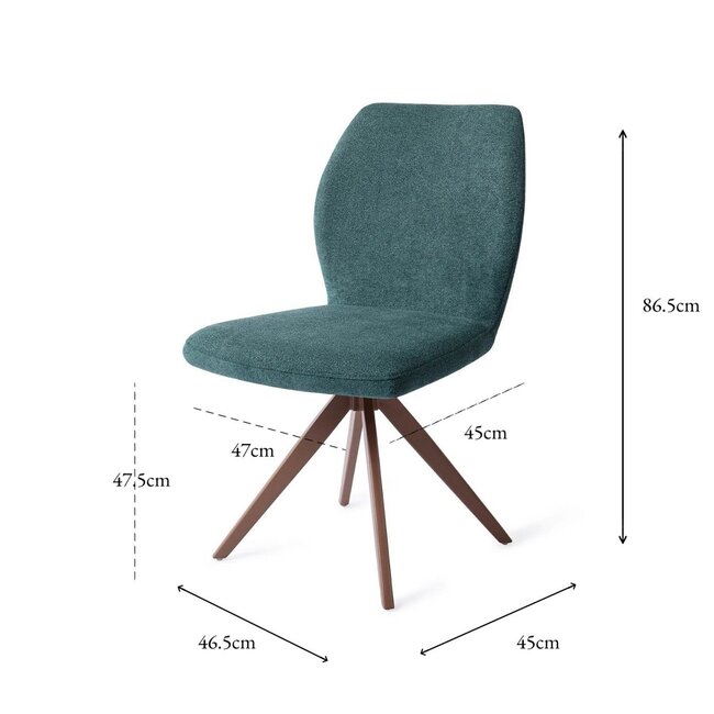 Jesper Home Ikata Merry Mermaid Eetkamerstoel - Turn Brown