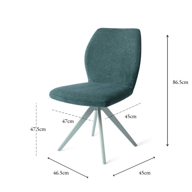 Jesper Home Ikata Merry Mermaid Eetkamerstoel - Turn Mint