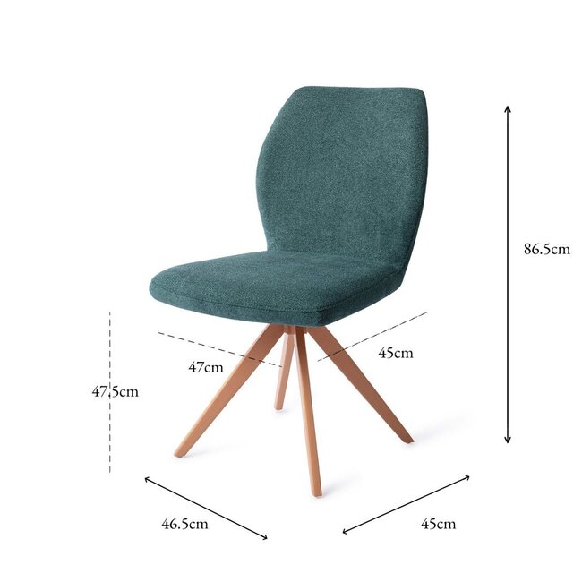 Jesper Home Ikata Merry Mermaid Eetkamerstoel - Turn Peach