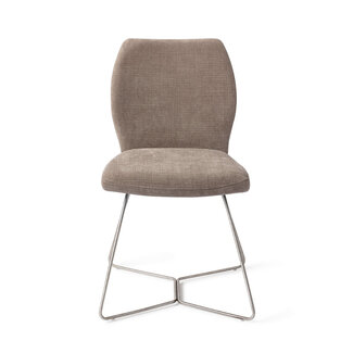 Jesper Home Ikata Mocha Mist Eetkamerstoel - Beehive Steel