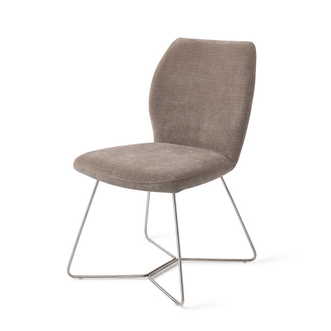 Jesper Home Ikata Mocha Mist Eetkamerstoel - Beehive Steel